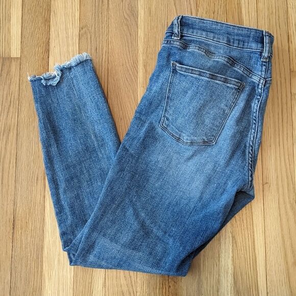 DL1961 Florence Instasculpt Cropped Cavalier Medium Wash jeans denim jeggings - Picture 4 of 7